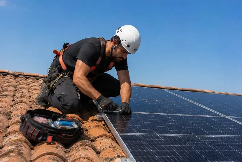 Maintenance et monitoring de panneaux solaires à Sussargues